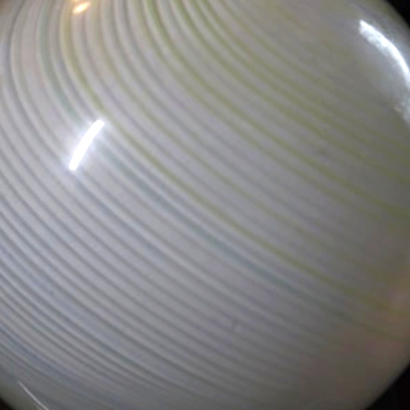 Vintage Swirled 5" Round Orb Art Glass Vase Modern Contemporary - Picture 7 of 7